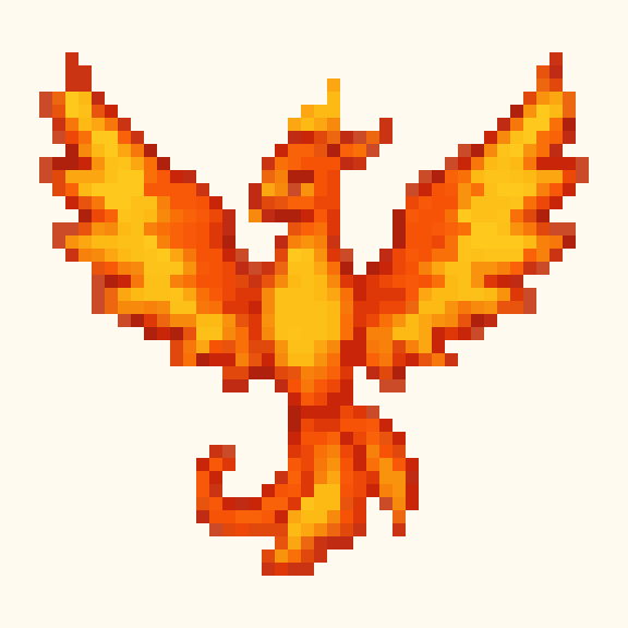 Phoenix pixel pattern