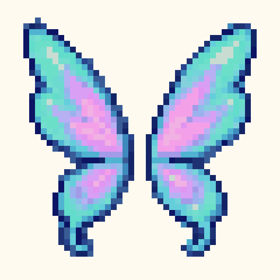 Fairy Wing pixel pattern