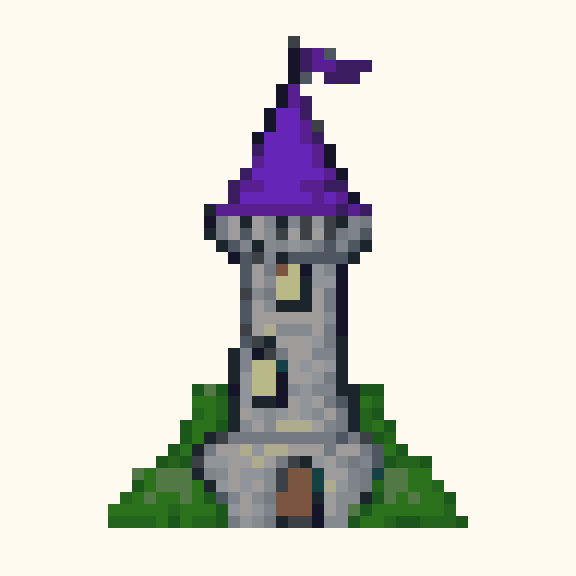 Wizard Tower pixel pattern