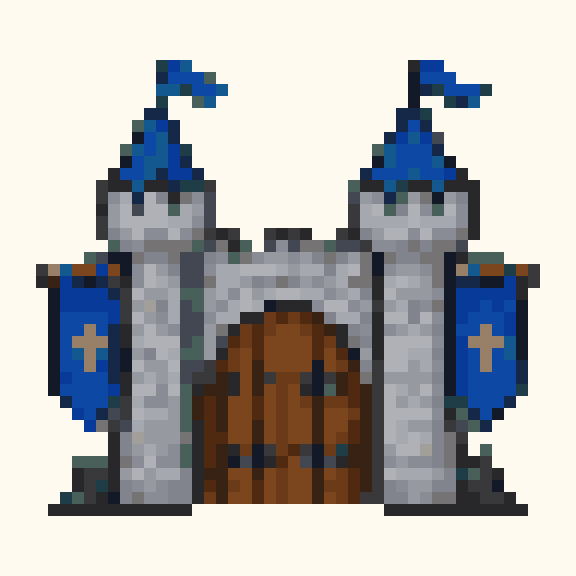 Castle Gate pixel pattern