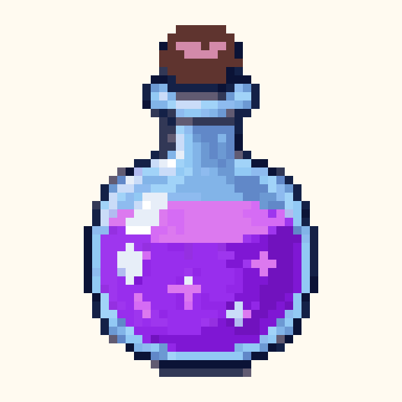 Potion Bottle pixel pattern