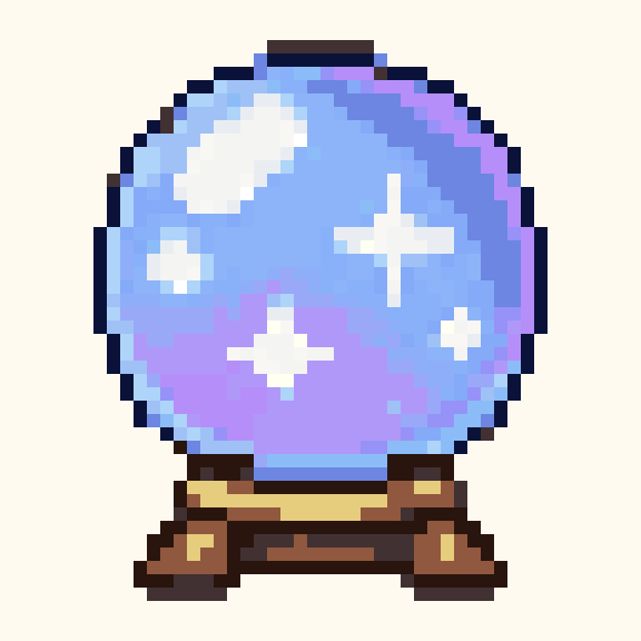 Crystal Ball pixel pattern