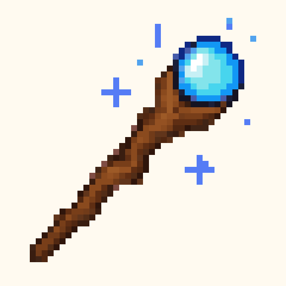 Wizard Wand pixel pattern