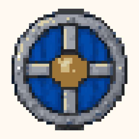 Round Shield pixel pattern