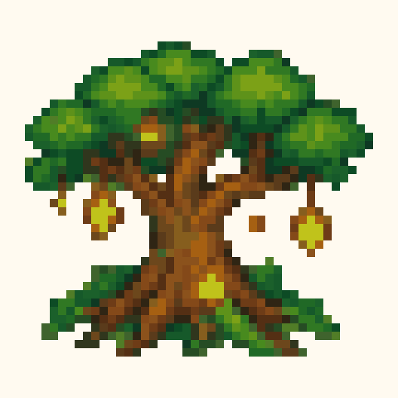 Enchanted Tree pixel pattern