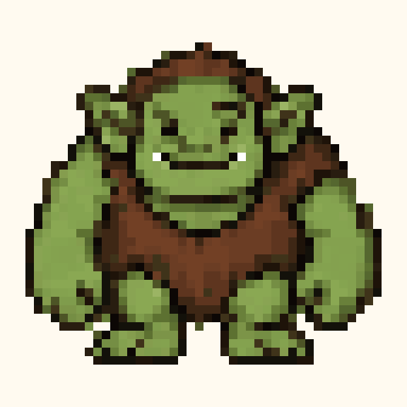 Friendly Troll pixel pattern