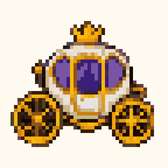 Royal Carriage pixel pattern