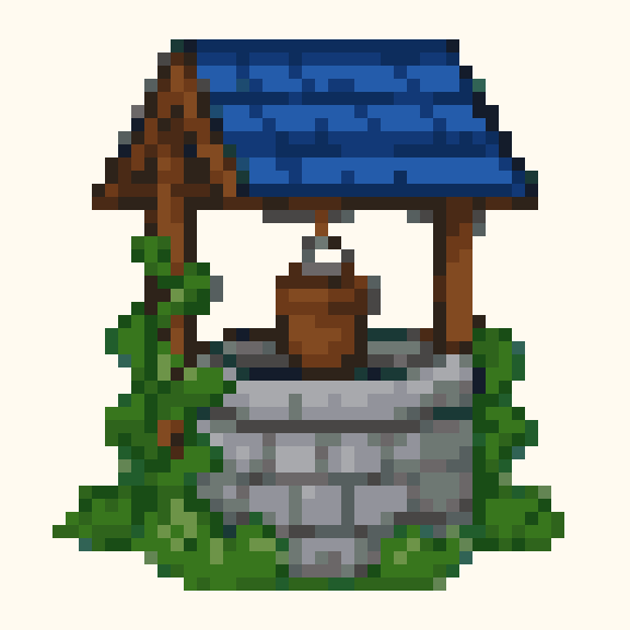 Wishing Well pixel pattern