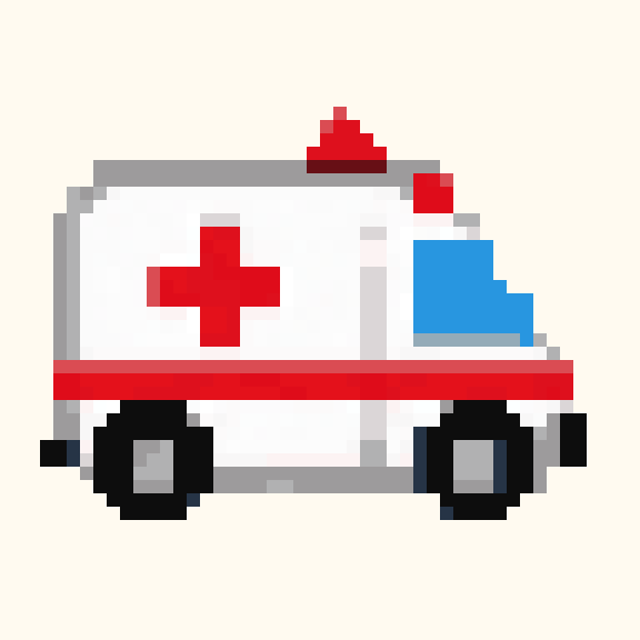 Ambulance pixel pattern