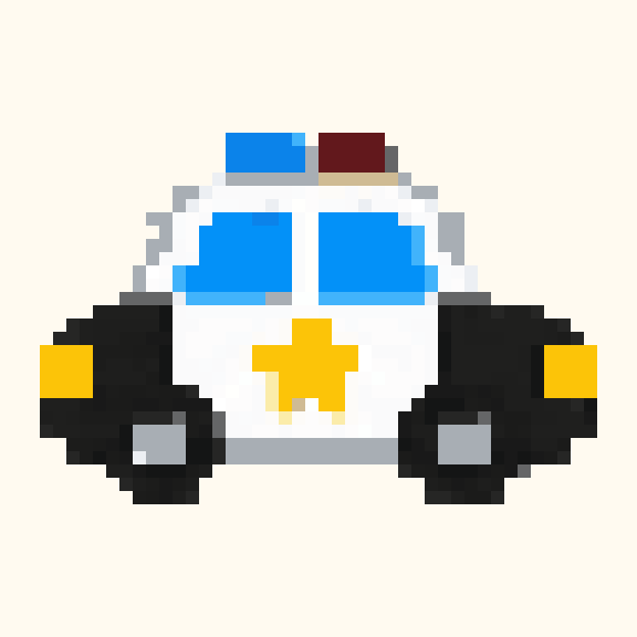 Police Car pixel pattern
