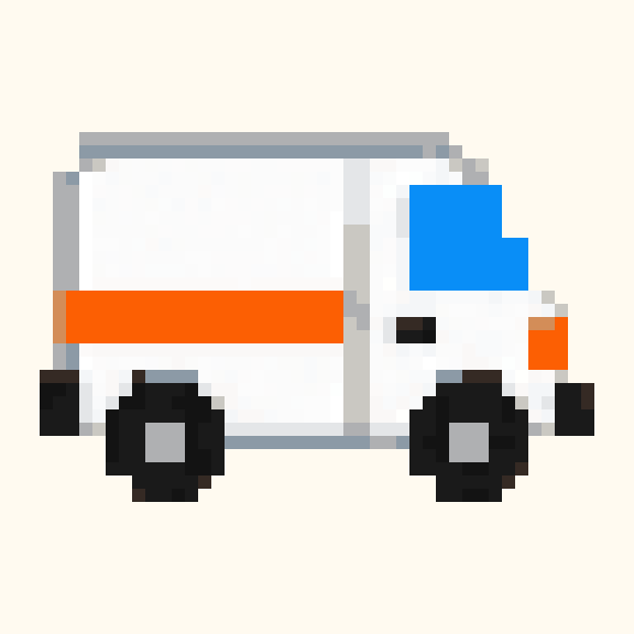 Delivery Van pixel pattern