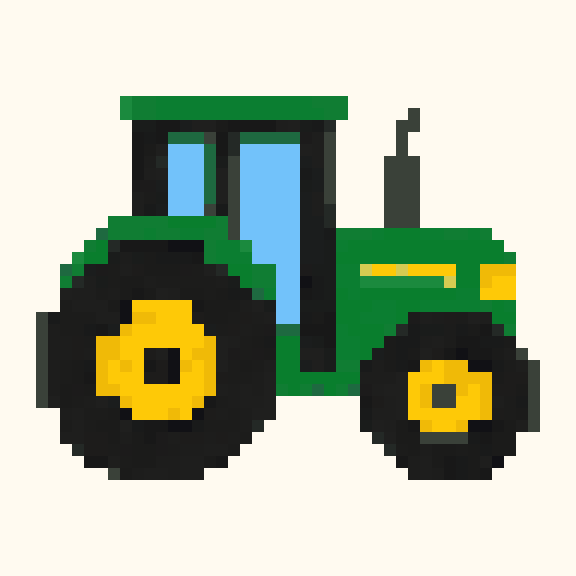 Tractor pixel pattern