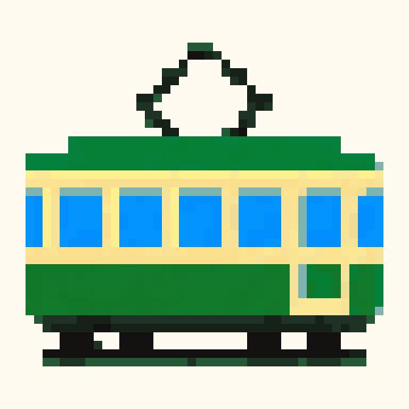 Tram pixel pattern