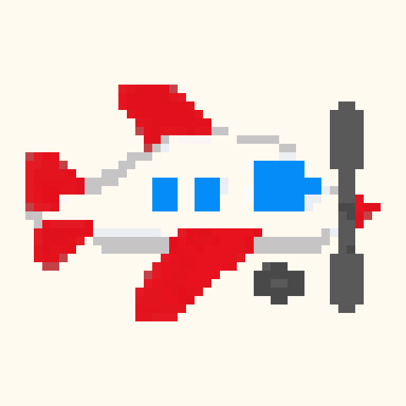 Propeller Plane pixel pattern