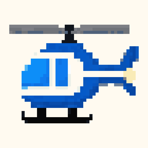 Helicopter pixel pattern