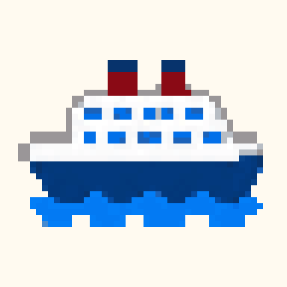 Cruise Ship pixel pattern