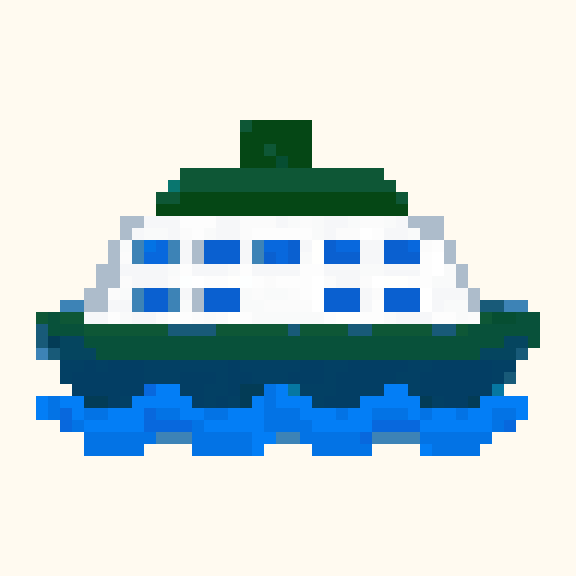 Ferry Boat pixel pattern