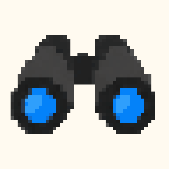 Binoculars pixel pattern
