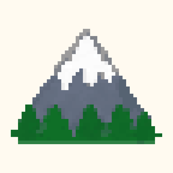 Mountain Peak pixel pattern