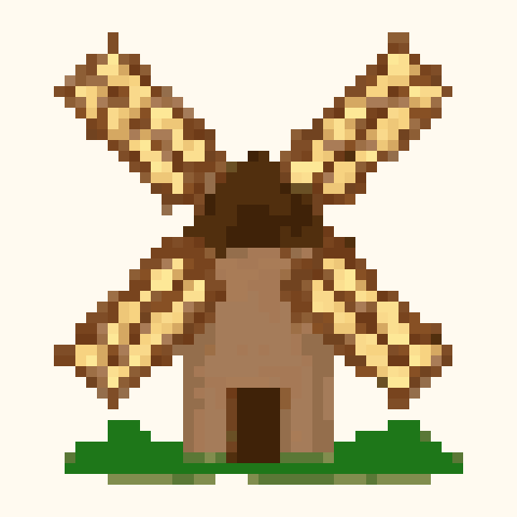 Windmill pixel pattern