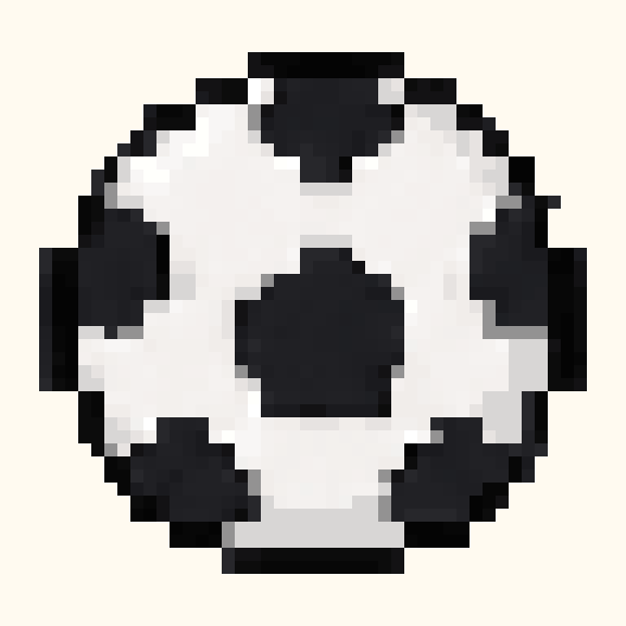 Soccer Ball pixel pattern