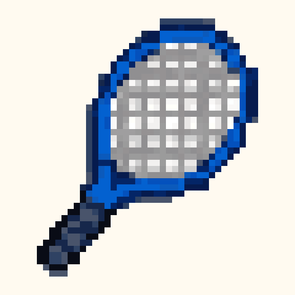 Tennis Racket pixel pattern