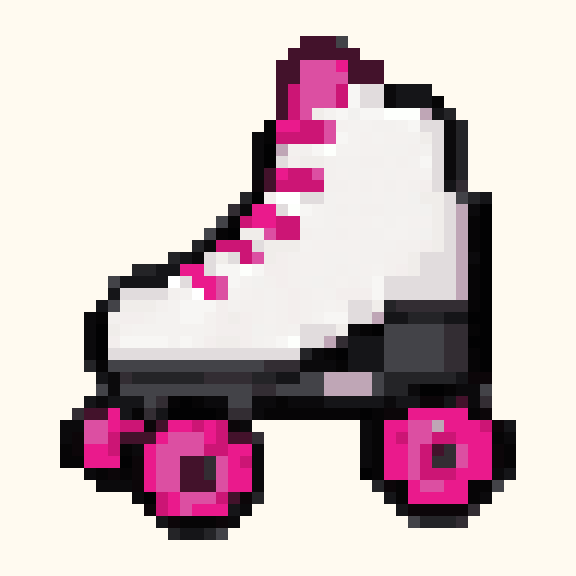 Roller Skate pixel pattern