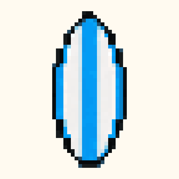 Surfboard pixel pattern