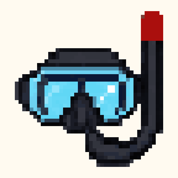 Diving Mask pixel pattern