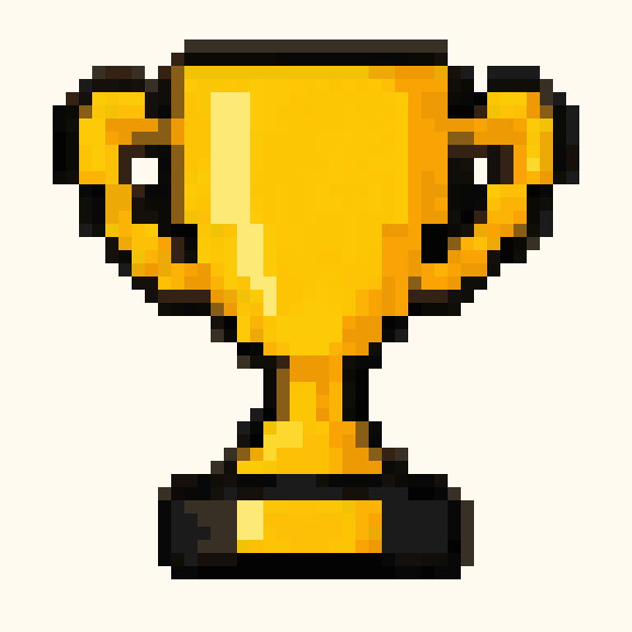 Trophy Cup pixel pattern