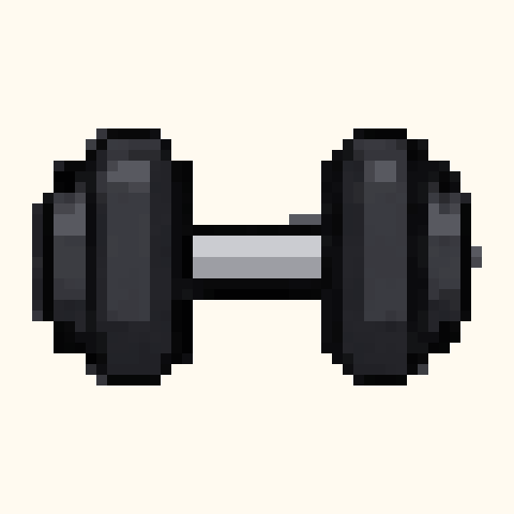Dumbbell pixel pattern