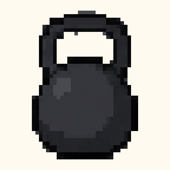 Kettlebell pixel pattern