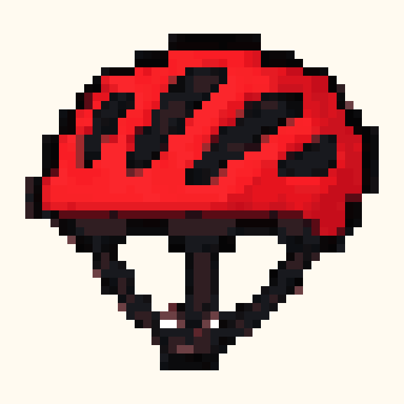 Mountain Bicycle Helmet pixel pattern