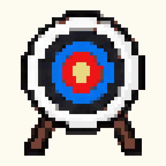Archery Target pixel pattern