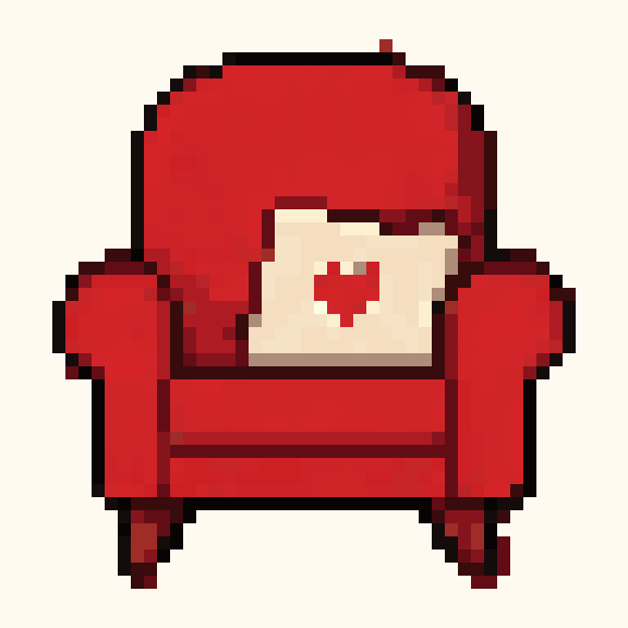 Cozy Armchair pixel pattern