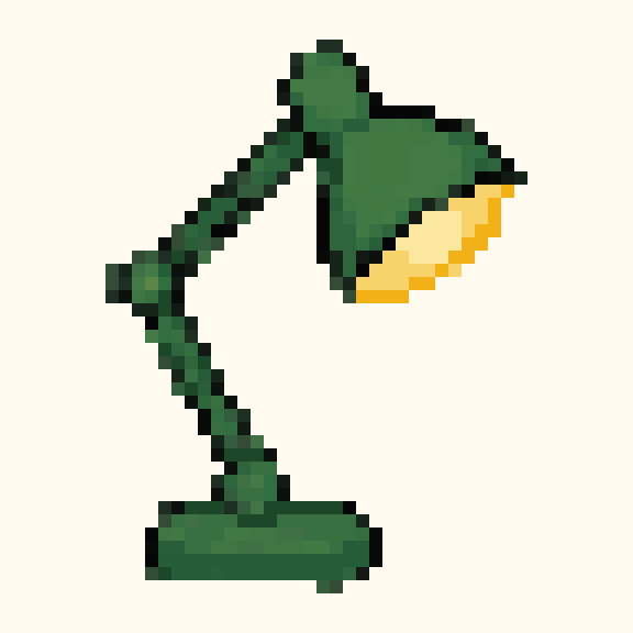 Desk Lamp pixel pattern