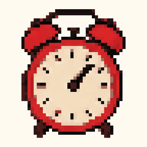 Alarm Clock pixel pattern