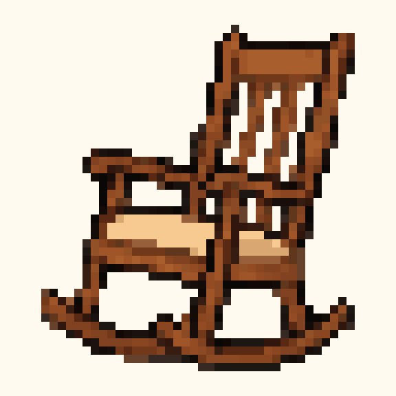 Rocking Chair pixel pattern