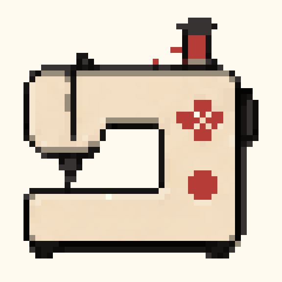 Sewing Machine pixel pattern