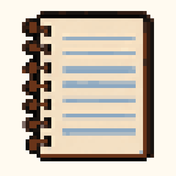 Notebook pixel pattern