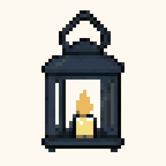 Candle Lantern pixel pattern