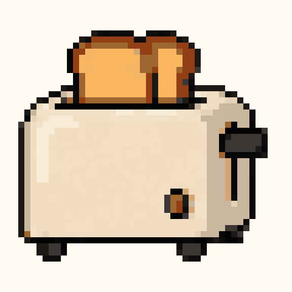Toaster pixel pattern