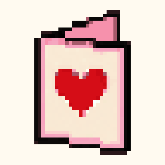Birthday Card pixel pattern