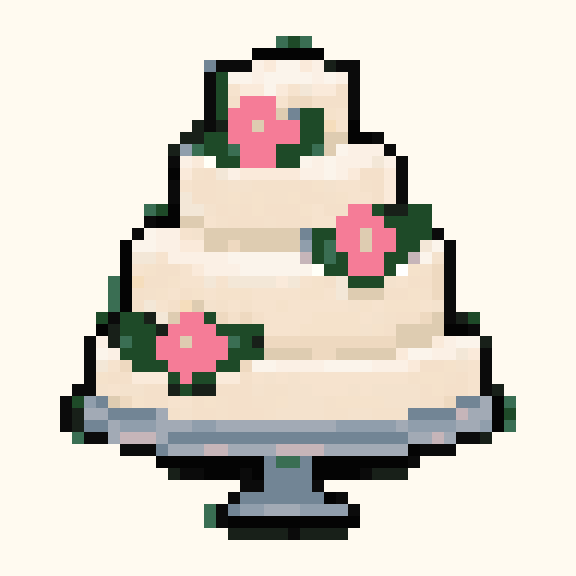 Wedding Cake pixel pattern