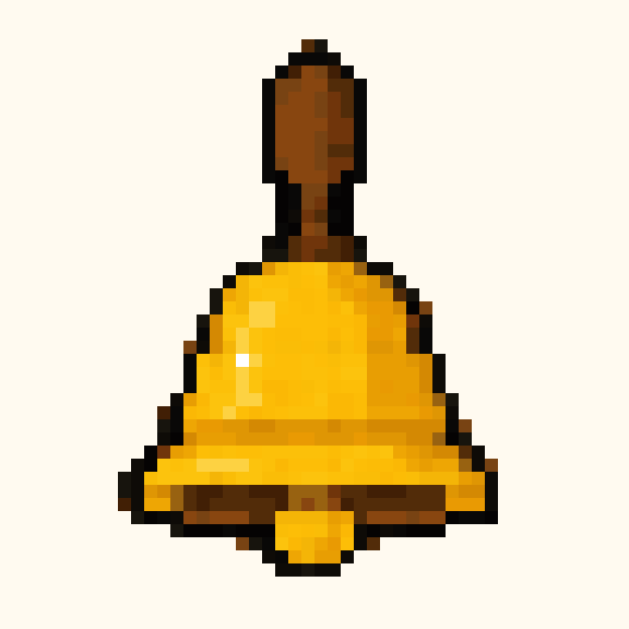 School Bell pixel pattern