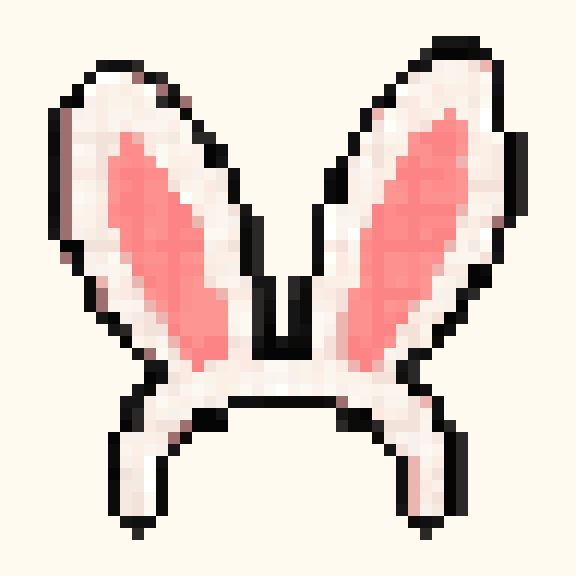 Bunny Ears pixel pattern