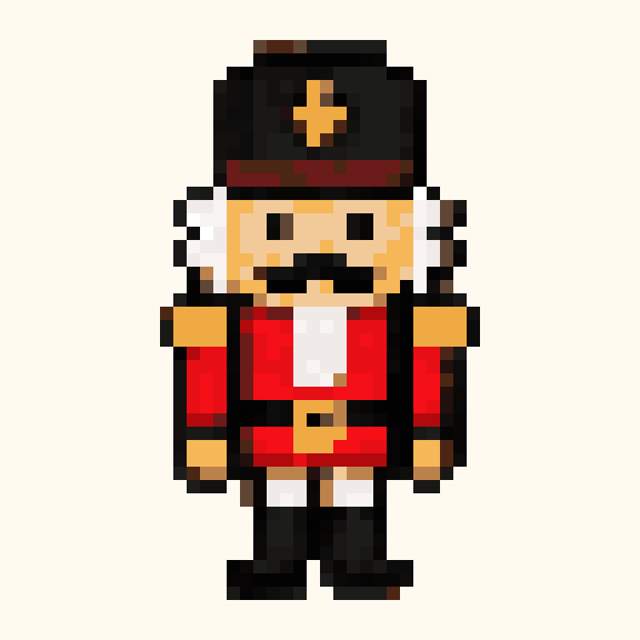 Nutcracker pixel pattern