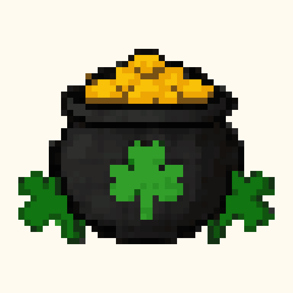 Shamrock Pot pixel pattern