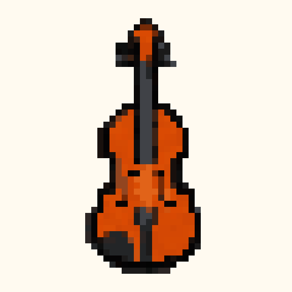 Violin pixel pattern