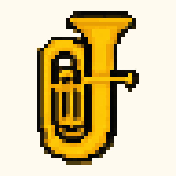 Tuba pixel pattern